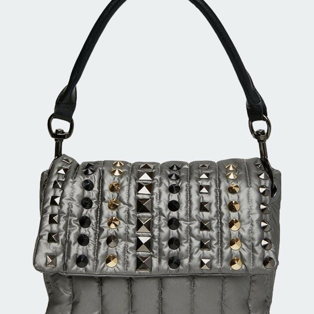 Think! Silver Quilted Handbag